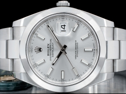 Rolex Datejust II 41 Argento Oyster Silver Lining Dial - Rolex Guaran 126300